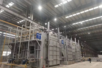 Large aluminum billet homogenizing furnace for material preparation