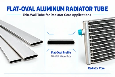 Flat-Oval Aluminum Radiator Tube for Radiator Core Applications