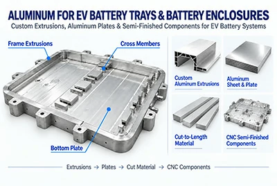 Aluminum for EV Battery Trays & Battery Enclosures