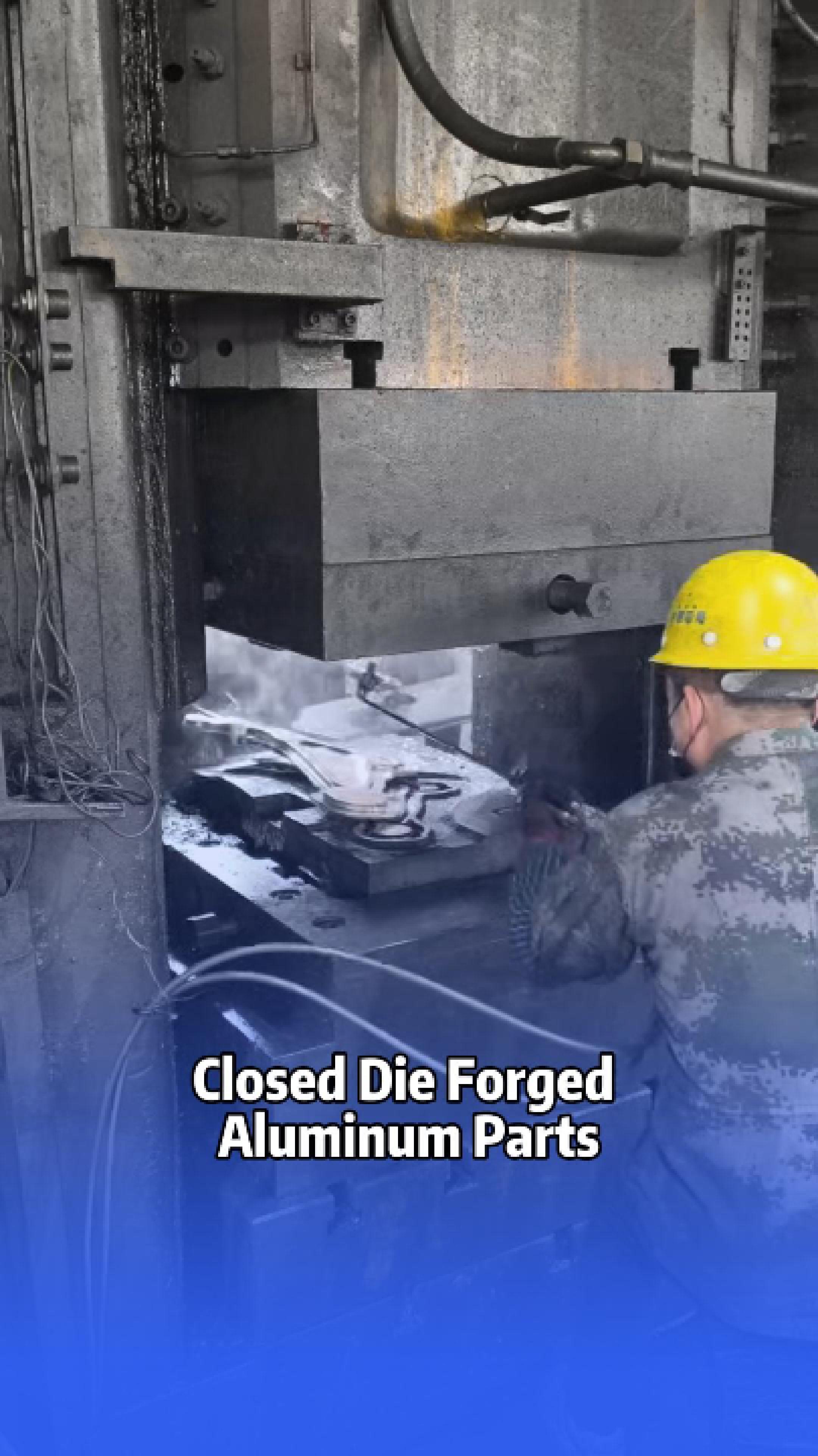Closed die aluminum forging process