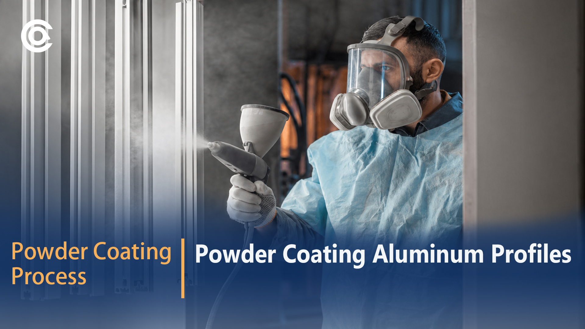 Aluminum profile powder coating process
