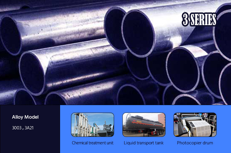 Aplicación de la tubería de aluminio de la serie 3000