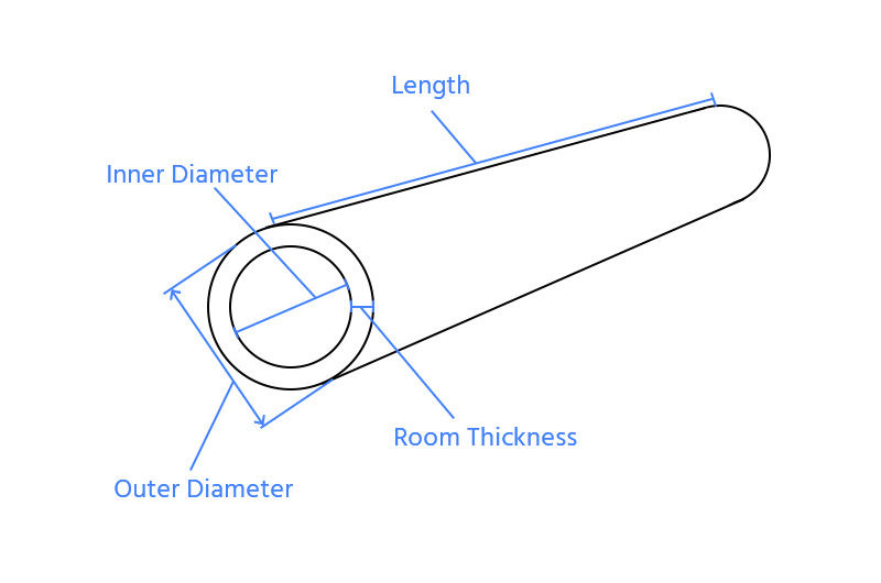 Estructura de tubo de aluminio