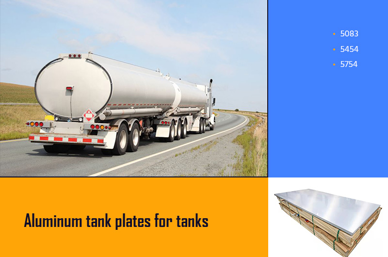 Aluminum tank plates for tanks