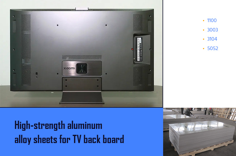 High-strength aluminum alloy sheets for TV back board