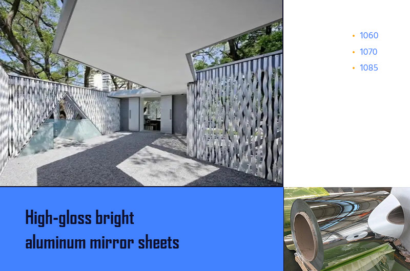 High-gloss bright aluminum mirror sheets
