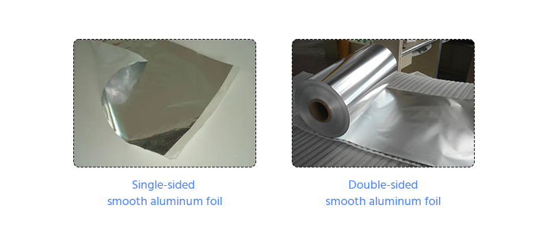 aluminum foil according to the surface state