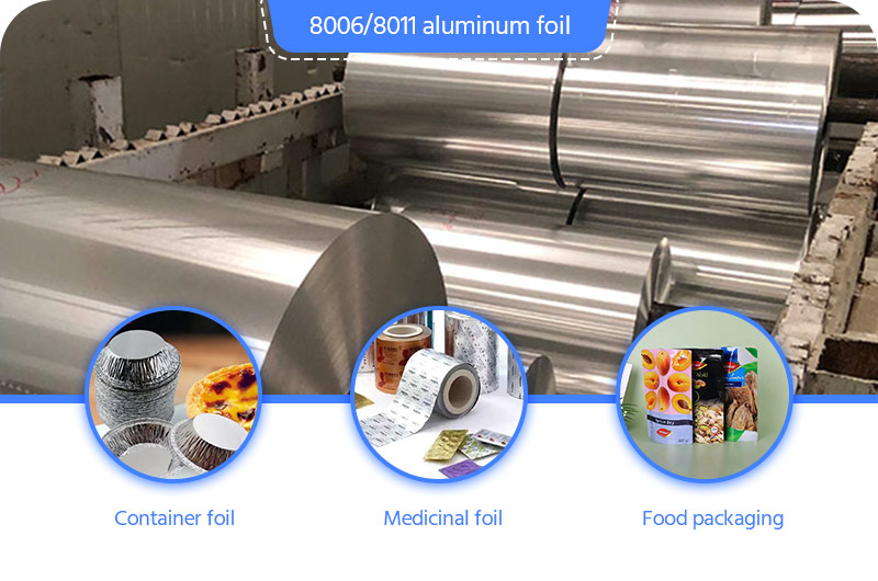 Papel de aluminio 8006 8011