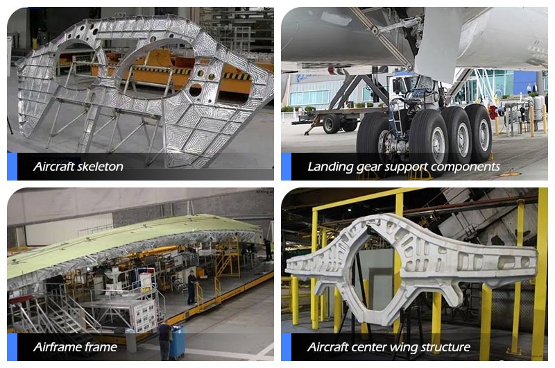 Perfil de aluminio de grado aeroespacial para aviones 7150