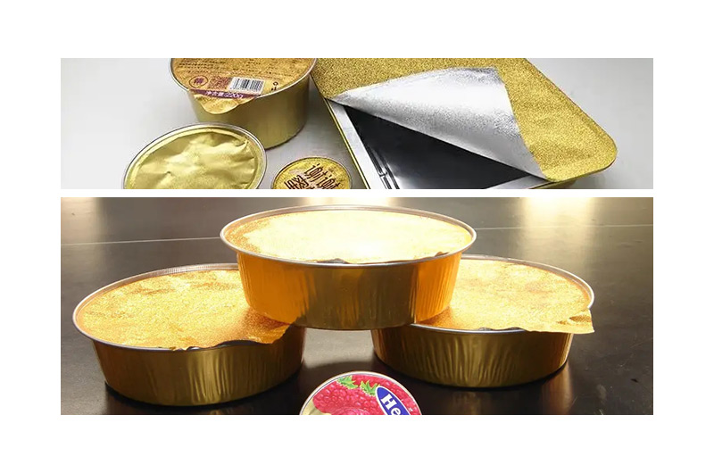 Color coated aluminum foil for heat sealing cover