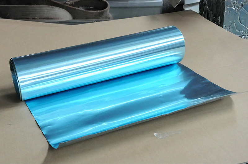 Hydrophilic color coated aluminum foil