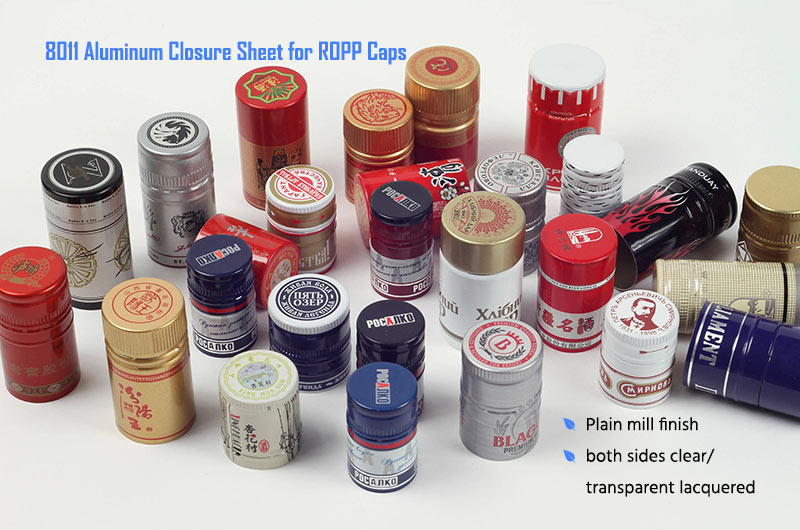8011 Aluminum Closure Sheet for ROPP Caps