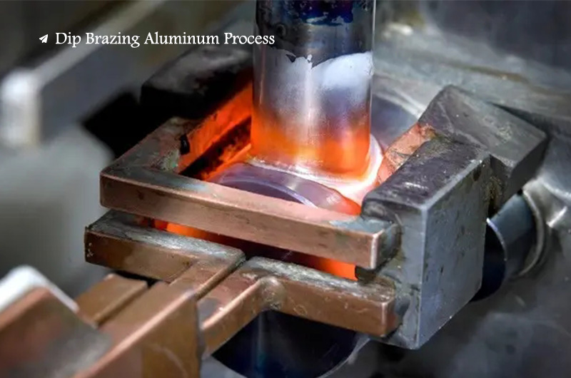 Proceso de aluminio de soldadura fuerte por inmersión