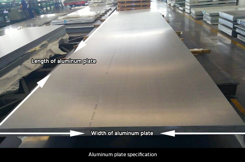 Especificaciones de la placa de aluminio