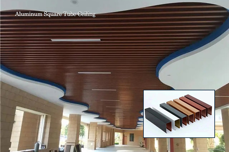 Aluminum Square Tube Ceiling