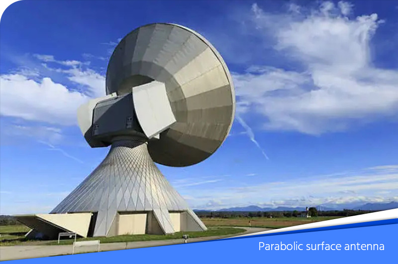 Parabolic surface antenna