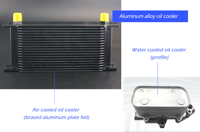 Enfriador de aceite refrigerado por aire o agua