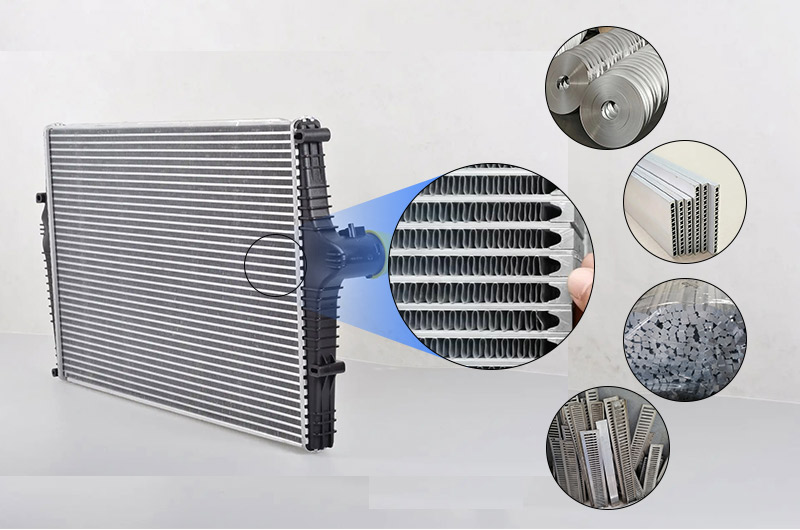 tấm hàn nhôm trong intercooler 