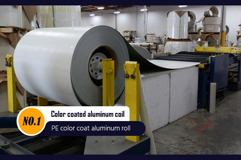 Polyester (PE) color coated aluminum coil