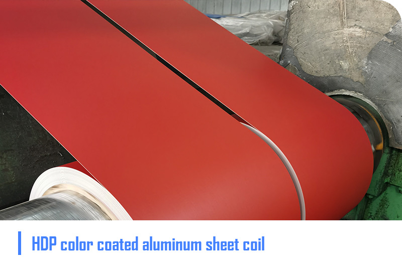 Bobina de lámina de aluminio con recubrimiento de color HDP