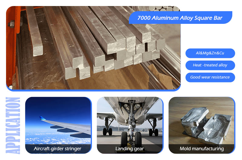 7000 series aluminum alloy square bar