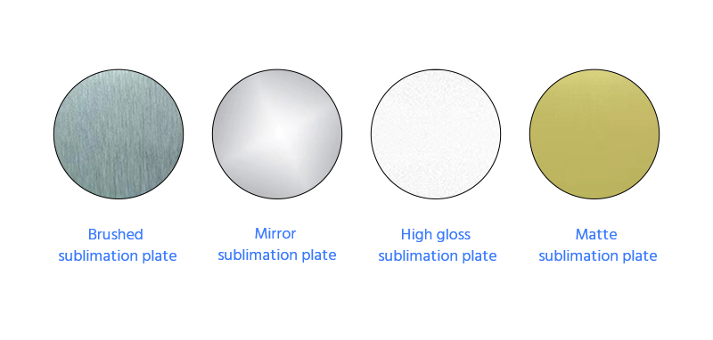 Surface of aluminum sublimation blanks