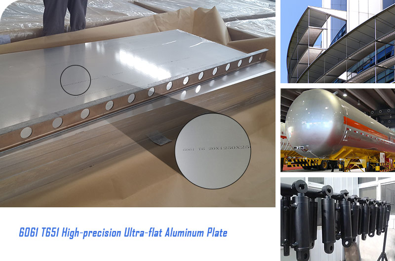 Placa de aluminio ultraplana de alta precisión 6061 T651