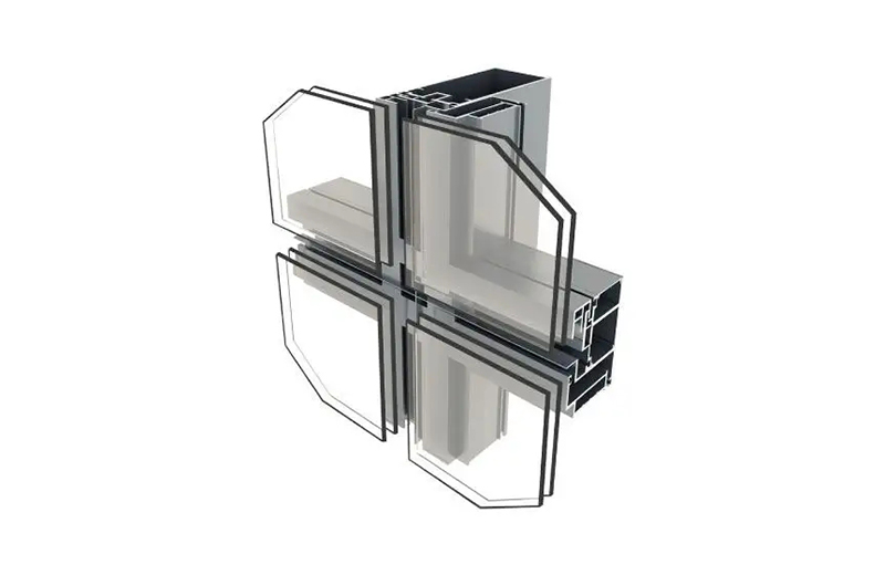 Top insulation door, window and curtain wall aluminum profiles