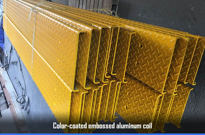 Color-coated embossed aluminum coil