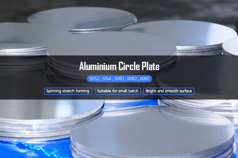 5052 5154 5083 6082 6061 O placa circular de aluminio