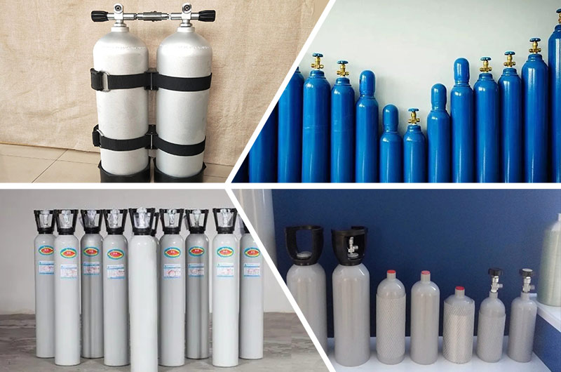 Application of aluminum alloy cylinders
