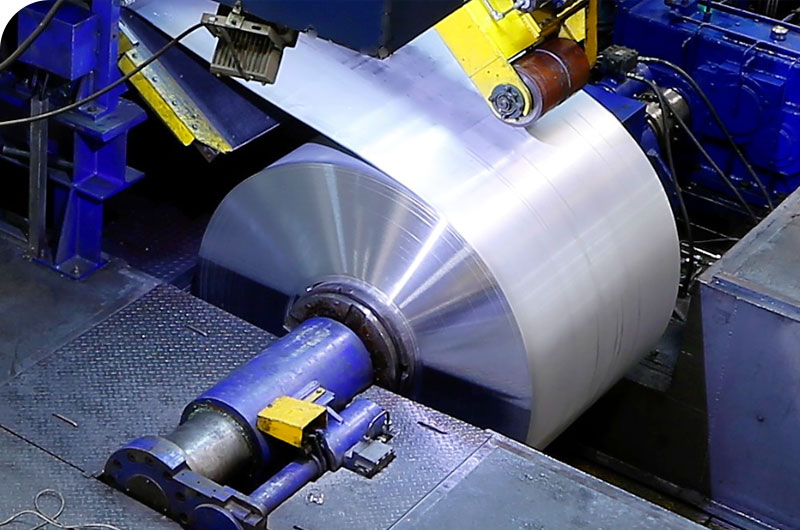 Producción de papel de aluminio