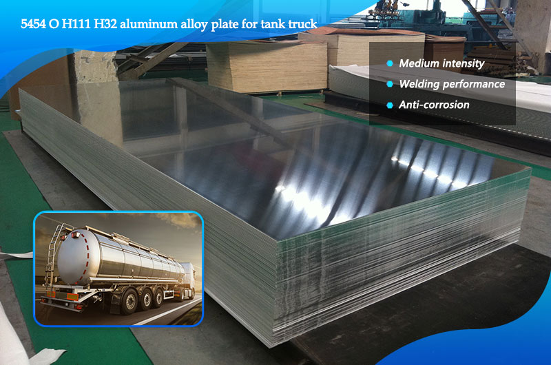 5454 O/H111/H32 aluminum alloy plate for tank truck