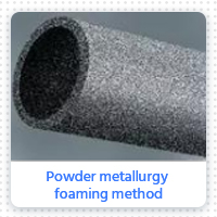 Powder metallurgy foaming method