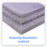 Sintering dissolution method