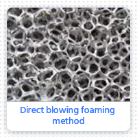 Direct blowing foaming method