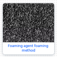 Foaming agent foaming method