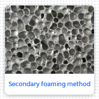 Secondary foaming method