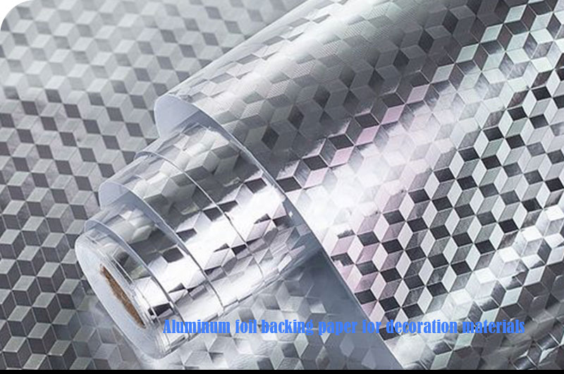 aluminum foil backing paper for decoration materials