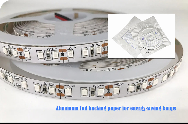 aluminum foil backing paper for energy-saving lamps