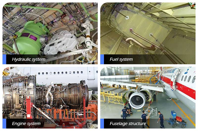 aplicación de tubo de aluminio aeroespacial 5052