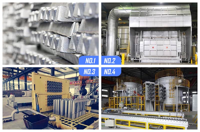 proceso de producción de barra de varilla de aluminio aeroespacial 7050