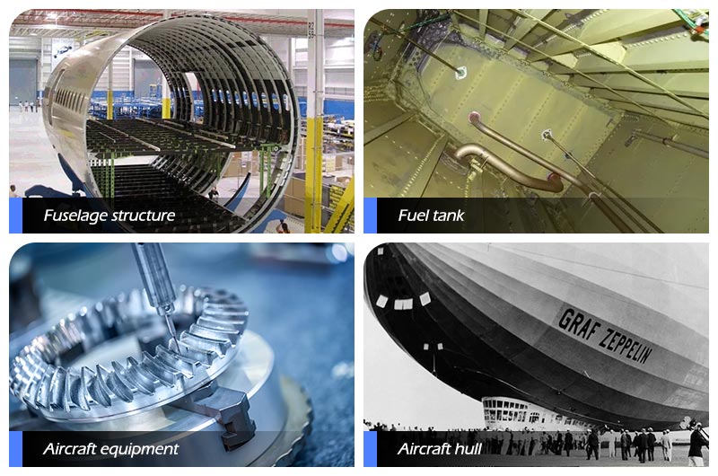 aplicación de barra de aluminio aeroespacial 5052