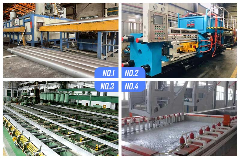 production process of 2024 automotive aluminum profile