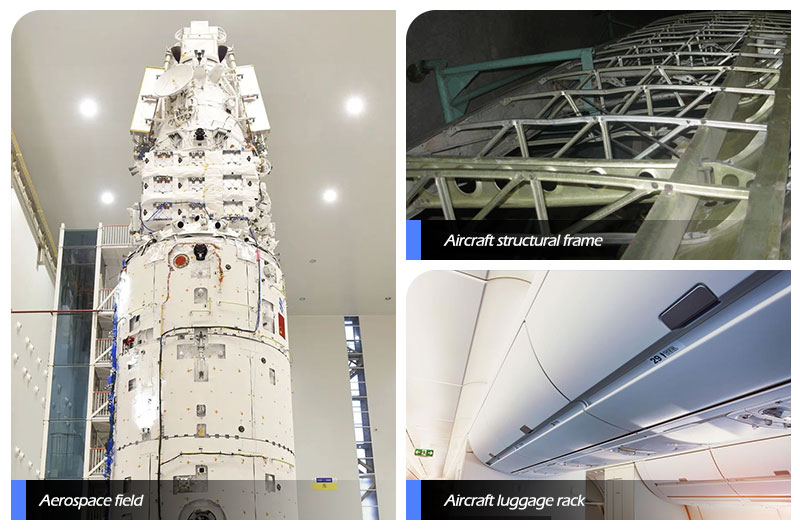 aplicación de perfil de aluminio aeroespacial 7149