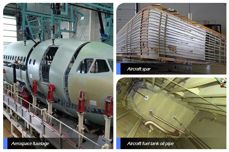 aplicación de perfil de aluminio aeroespacial 7150