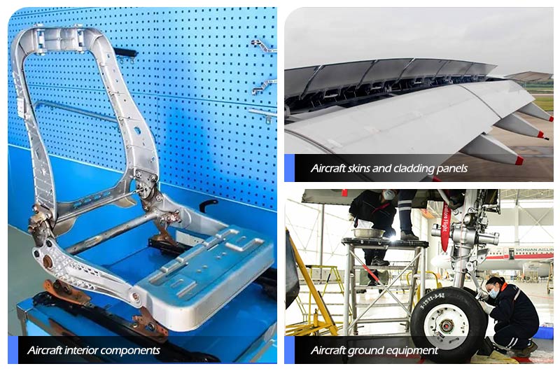 application of Placa de aluminio aeroespacial 1100