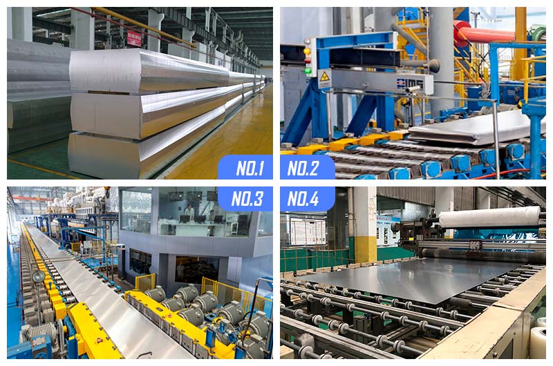 proceso de producción de placa de aluminio aeroespacial 1200