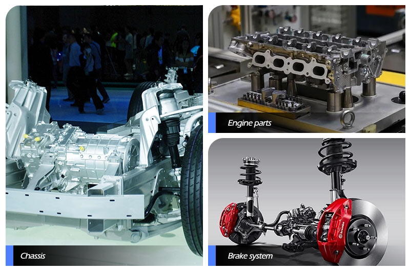 aplicación de perfil de aluminio automotriz 2117