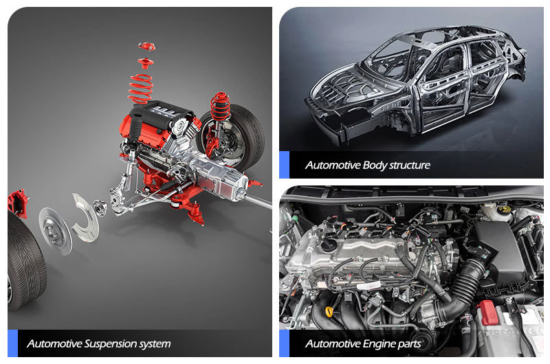 aplicação de perfil de alumínio automotivo 6005